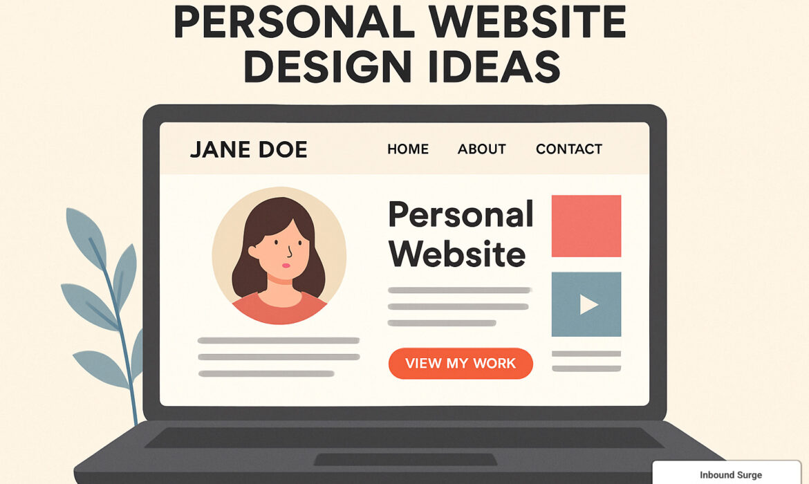 personal website design ideas